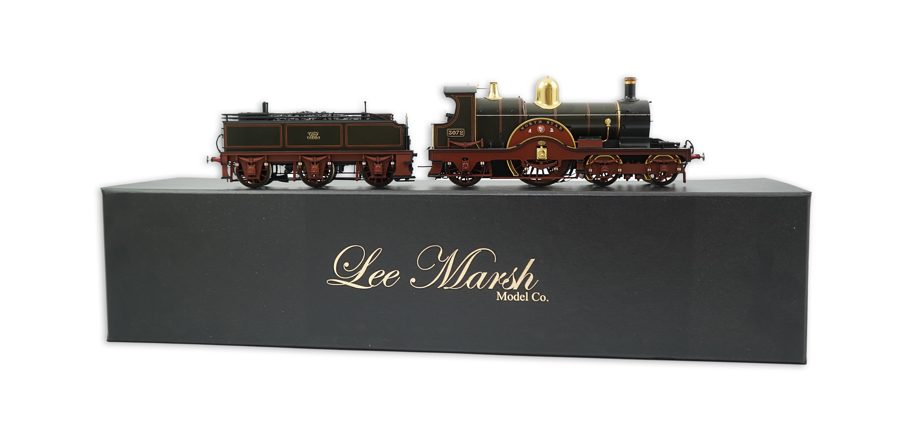 An 0 gauge Lee Marsh Models model of GWR 3031 Class (Achilles Class), North Star 3072, 4-2-2 Dean Single locomotive, powered for two rail operation, with original box and operating leaflet.